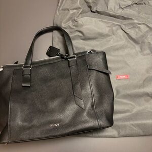 Tumi Park tote in black. New